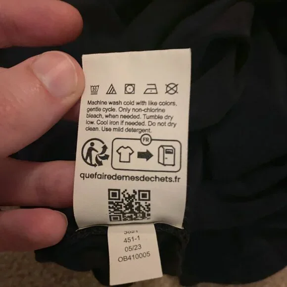 Organic Basics Core Singlet Women's S Black Sleeveless Tank Cropped Camisole - Picture 8 of 8